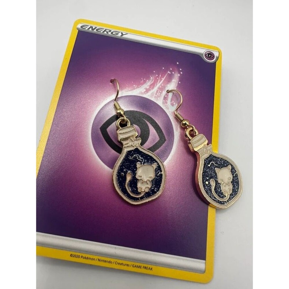 Mew Gold Plated Earrings